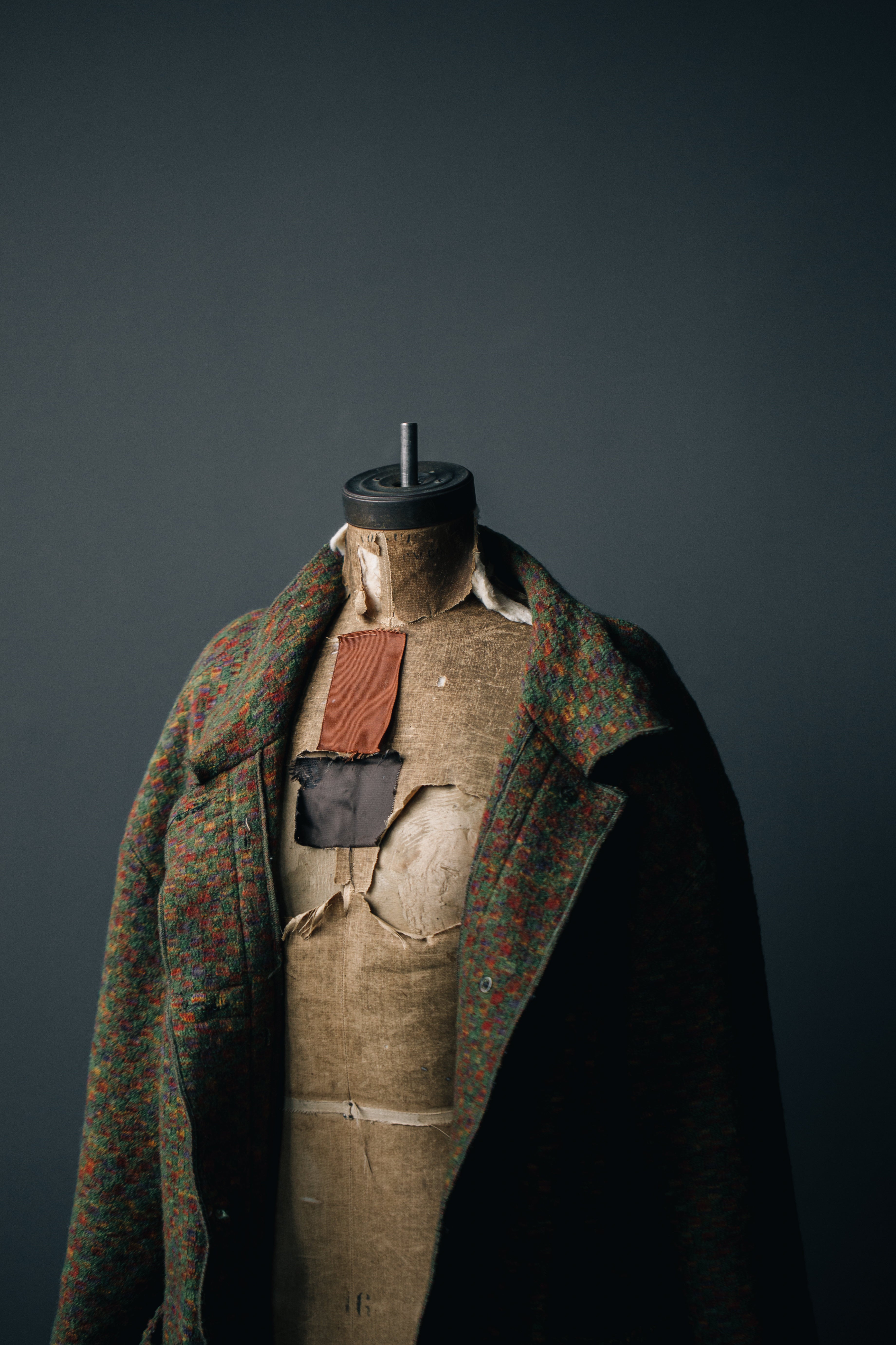 Oversized wool blend coat